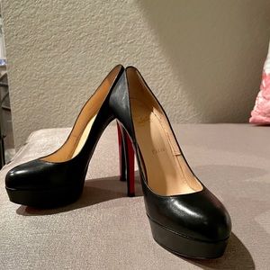Christian Louboutin Black Bianca Platform Pumps